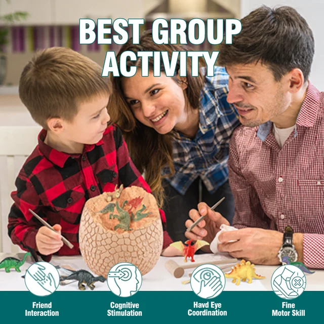 Jumbo Dino Egg Dig Kit