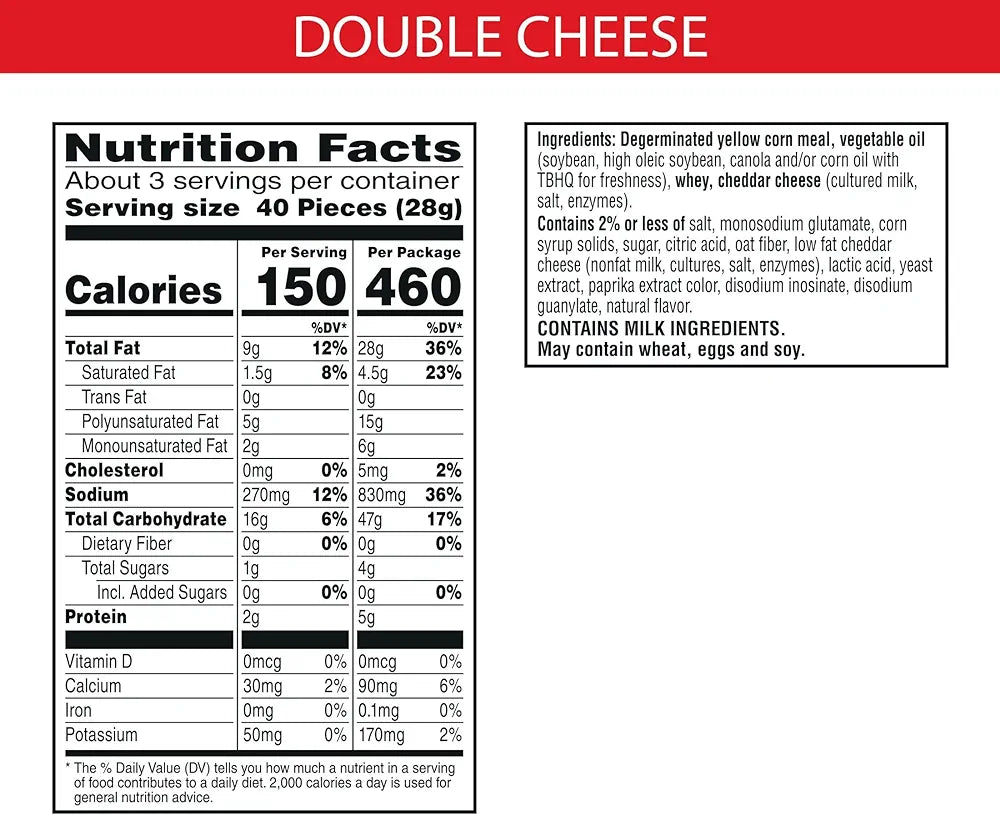 Cheez-It Puff'd Double Cheese 3oz 6ct
