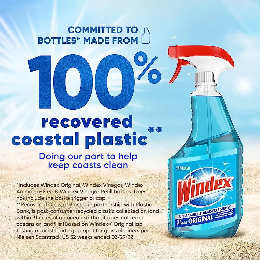 Windex Glass and Window Cleaner Spray Bottle