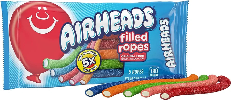Air Heads Filled Ropes Original Fruit 10oz