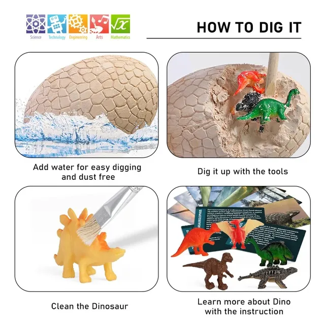 Jumbo Dino Egg Dig Kit