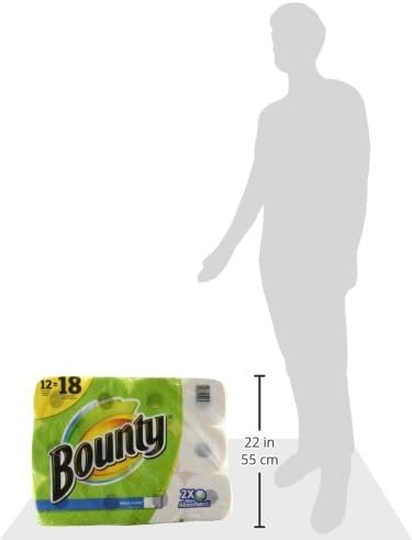 Bounty Paper Towels, White, 12-18 Count