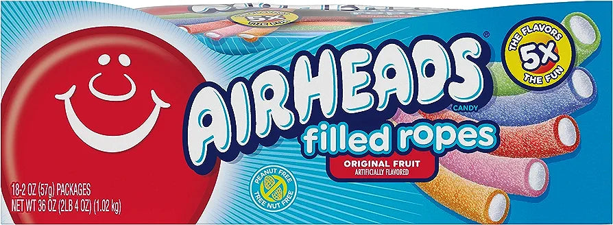 Air Heads Filled Ropes Original Fruit 10oz