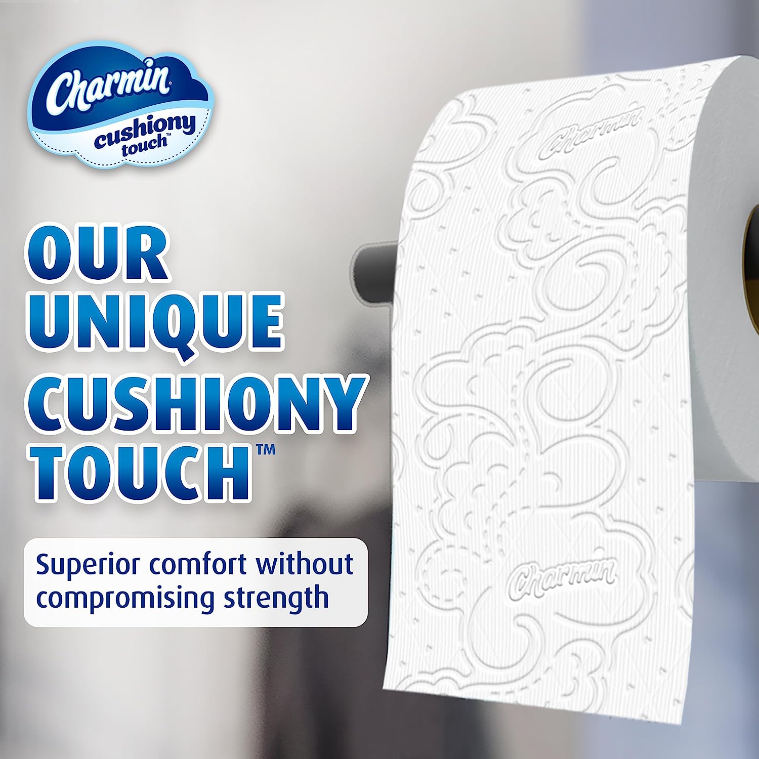Charmin Ultra Soft Cushiony Touch Toilet Paper, 24 Family Mega Rolls = 123 Regular Rolls 6-4CT